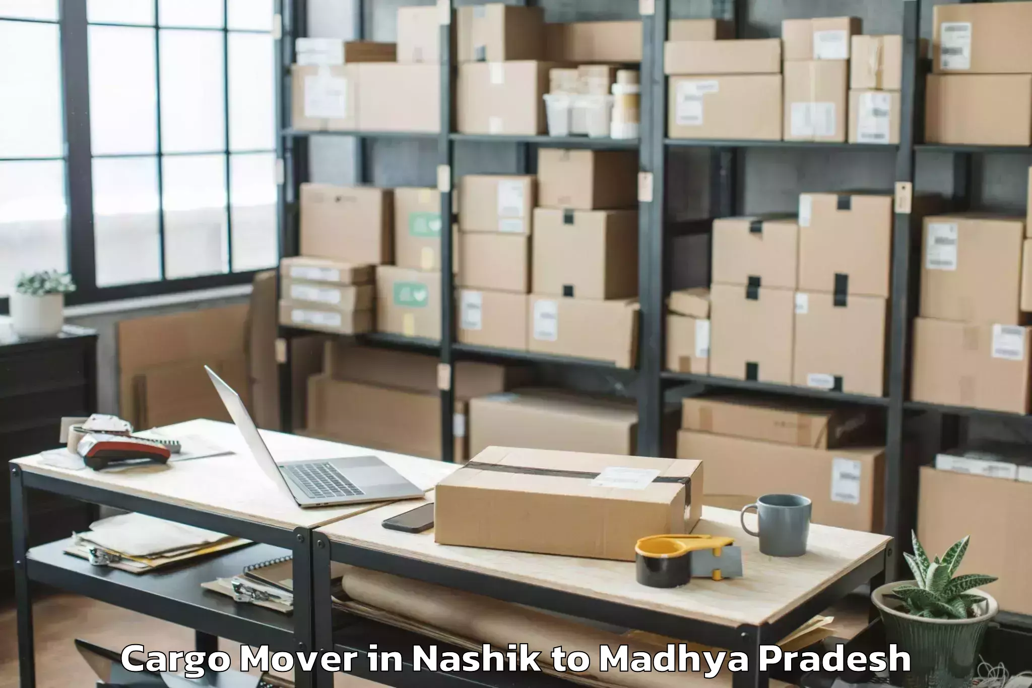 Trusted Nashik to Vikram University Ujjain Cargo Mover